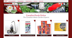 Desktop Screenshot of canadianpondsonline.com