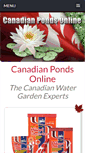 Mobile Screenshot of canadianpondsonline.com